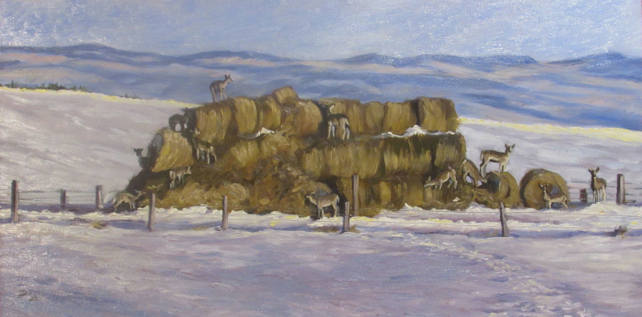 'The Fenced Stackyard' by Dana Zier